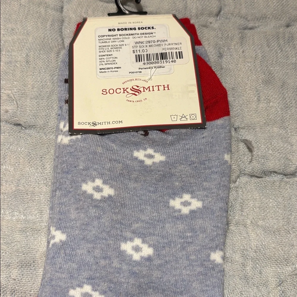 NWT Meowdy Purrtner Cat Socks.